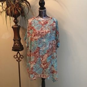 Multicolored Swimsuit Coverup